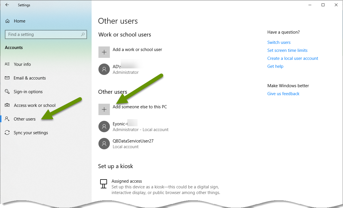 how to add a user account to my windows 10