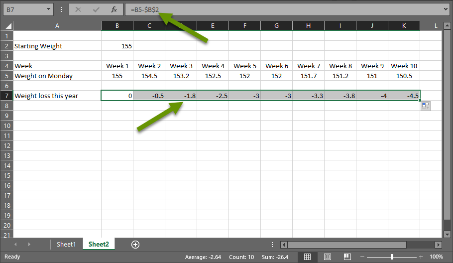 How To Use Relative And Absolute Cell References In Excel Functions 1398