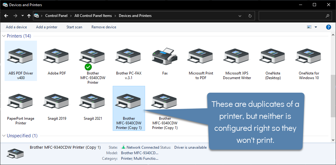 How To Remove Already Deleted Printers That Still Show Up In Programs