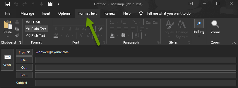How To Format Emails In Outlook When The Options Are Greyed Out How To Format Emails In Outlook When The Options Are Greyed Out