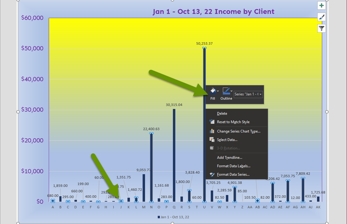 How to Quickly Add a Chart to Visually Compare Data in Excel - Part 2