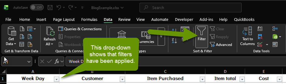 How to Easily Fix Filtering by Color in Excel if it is Greyed Out but ...